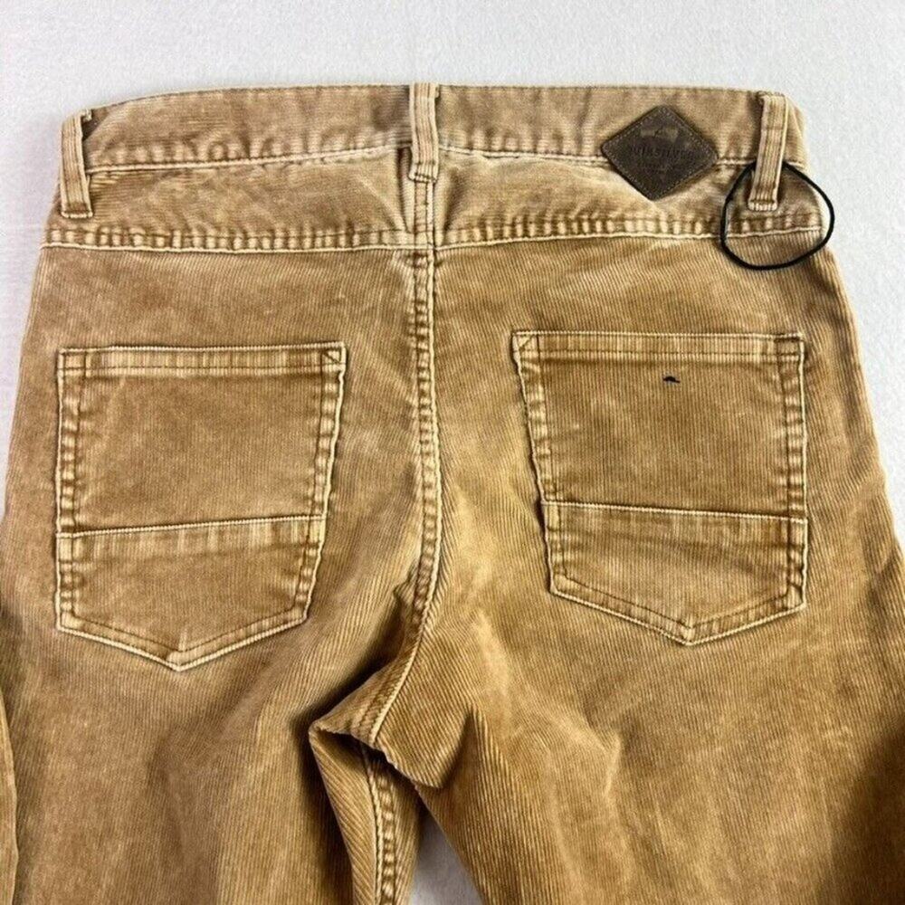 Quicksilver Jeans Pants Mens 28 Brown Straight Tapered Fit Corduroy - Picture 16 of 16
